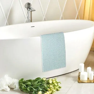 Obrázek produktu pro Protiskluzová sprchová rohož, 40 x 100 cm, měkká, zelená, PVC, rychle schnoucí