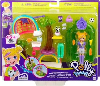 Zdjęcie produktu dla Polly Pocket Piłka nożna Splash Pack - zestaw zabawek