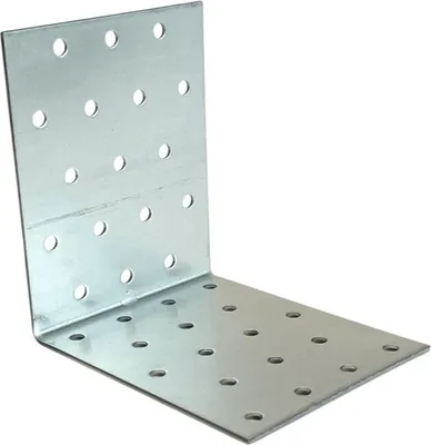 Produktbild von BKshop | Winkel - Montagewinkel km12/km16 - 100x100x80x2mm - Stabiler Stahl - Vielseitig einsetzbar - 90 Grad Winkel