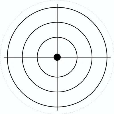 Produktbild von Aufkleber Fadenkreuz transparent Ø 80 mm