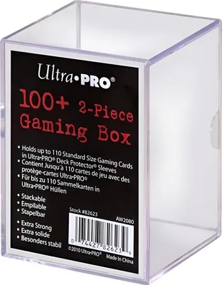 Produktbild von Ultra Pro 100+ 2-Piece Deck Box Clear