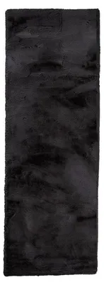 Image de Volero - Tapis de couloir doux à poils longs - Comfy Supreme Black - 80x250cm