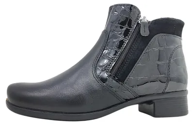 Imagen del producto de Aco Steffi 77: Botas para mujer, color negro, con cremallera, ideales para uso diario