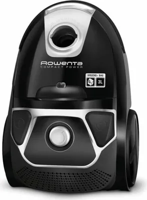 Produktbild von Rowenta Compact Power RO3945EA, Trocken, Staubbeutel, 3 l, HEPA, Schwarz, Silber