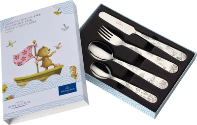 Image de Villeroy & Boch Kiddy Bears / Happy as a Bear Couverts pour enfants 4pcs.