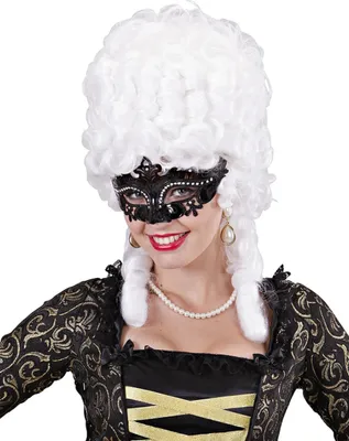 Produktbild von Venezianische Augenmaske mit Glitzer und Strass schwarz - Einheitsgröße