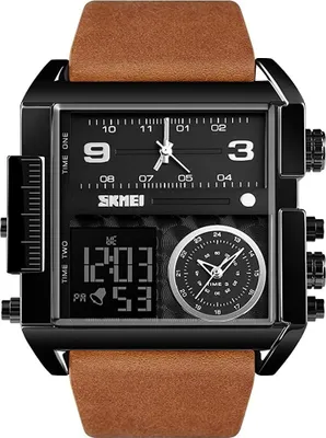 Produktbild von SKMEI HE-23778 Uhr – Braun/Schwarz für Herren KP23778