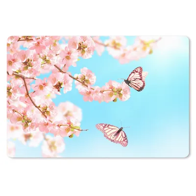 Obrázek produktu pro Podložka pod myš - Motýli - strom - květiny - 27x18cm - Podložka pod myš