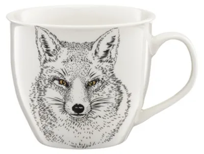Produktbild von Porzellanbecher weißer Fuchs 550 ml Wild