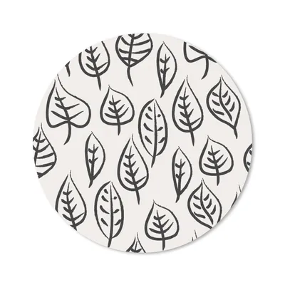 Obrázok produktu pre Podložka pod myš - Vzory - listy - dizajn - 30x30cm - Rohožka pod myš