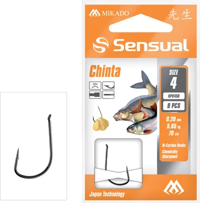 Produktbild von 8 x MIKADO 70cm gebundenes Vorfach   gebundene Haken für Brassen Rotaugen Schleien  #4/0,2mm