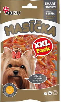Obrázek produktu pro Akinu MASÍČKA Kuřecí proužky pamlsek pro psy XXL 90 g
