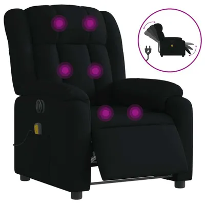 Produktbild von vidaXL Massagesessel Elektrisch Schwarz Stoff