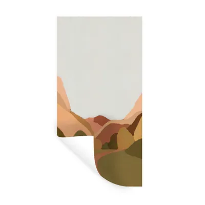Produktbild von MuchoWow® Wandtattoo Wandsticker Wandaufkleber Natur - Landschaft - Abstrakt - Kunst 80x160 cm Selbstklebend und Repositionierbar - Sticker - Dekorfolie