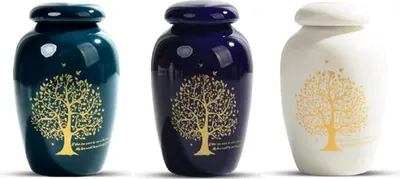Immagine prodotto di Set di mini urne funerarie Luxe - 3 pezzi - 50 ml - Urna per animali e persone - Mini urne di alta qualità
