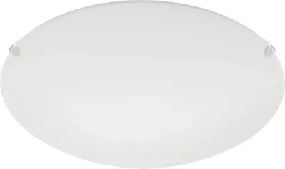 Produktbild von Stehleuchte, weiße Stahlwandlampe mit weißem Glas, E27-Fassung