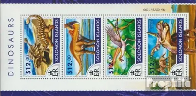 Produktbild von Briefmarken Salomoninseln 2015 Mi 3197-3200 Kleinbogen (kompl. Ausg.) postfrisch Dinosaurier