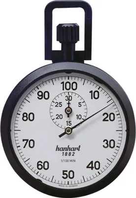 Produktbild von HANHART Stoppuhr 1/100 Min. 30 Min. mechanisch Industrie