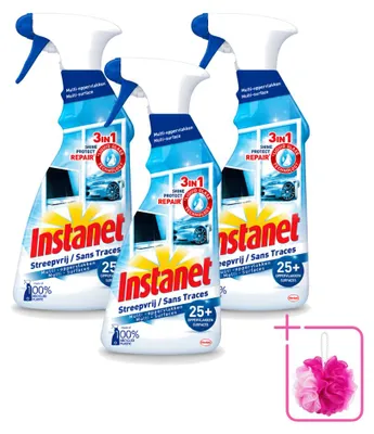 Produktbild von 3 x Instanet 3-in-1 Multi-Oberflächen Reinigungsspray - 725 ml - Sparpackung - 3 Stücke