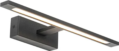 Zdjęcie produktu dla Nowoczesna lampa ścienna czarna 41,5 cm z LED IP44 - Jerre