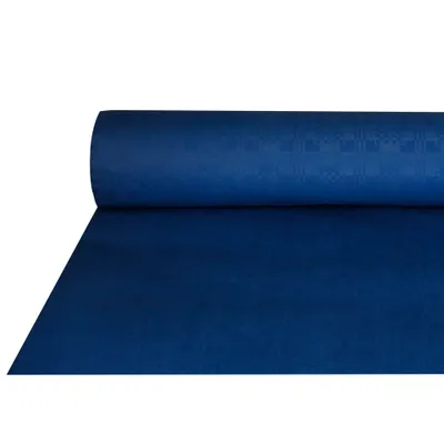 Produktbild von PAPSTAR Damast-Tischtuch (B)1,0 x (L)50 m dunkelblau