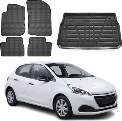 Geriffelte Kofferraumwanne Für Peugeot 5008 1 Van Kombi 5-türer 2009-7Sitze 3.R