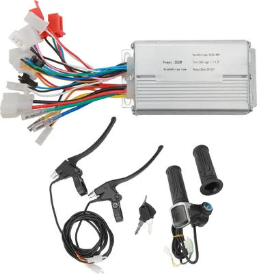 Image de 36 V 48 V 250 W électrique vélo moteur sans balais contrôleur poignée d'accélérateur levier de frein kit de conversion électrique vélo scooter