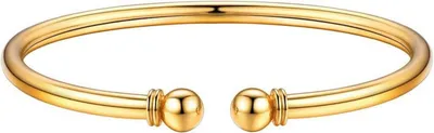 Produktbild von U7 Damen Offener Armreif Manschette 18k vergoldet 925 Silber für Frauen