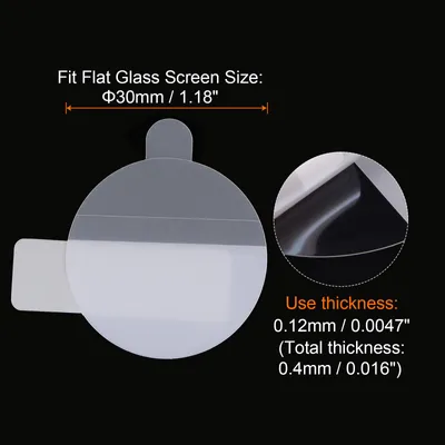 Produktbild von 3 Stš¹ck Uhrenglas Displayschutzfolien 30mm HD High Definition Anti-Kratz-Wasserdicht Ultra-Dš¹nn TPU Universal Smartwatch Bildschirmschutzfolie mit Tuch Aufkleber Schaber