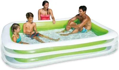 Produktbild von Aufblasbarer Familienpool für den Garten, rechteckig, 2,62 m x 1,75 m x 46 cm