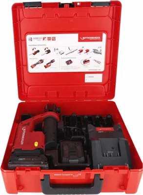 Image de Machine à sertir sur batterie Rothenberger (19 kN 15 - 35 mm / 2X2Ah, EU, sans mâchoires) - 1000004272