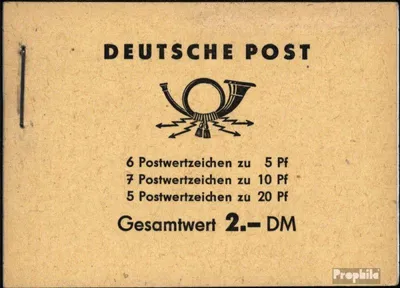 Produktbild von Briefmarken DDR 1960 Mi MH3a 1 (kompl.Ausg.) postfrisch Fuenfjahresplan