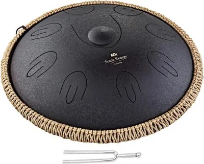 Zdjęcie produktu dla MEINL Sonic Energy Steel Tongue Drum OSTD1BK z widełkami stroikowymi