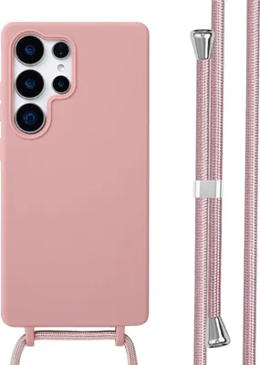 Image de imoshion Étui en silicone avec cordon pour le Samsung Galaxy S25 Ultra - Rose sable