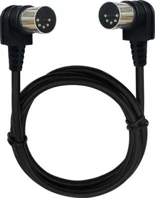 Produktbild von SYSTEM-S MIDI Kabel 3 m Din 5 Pin Stecker zu Stecker Winkel