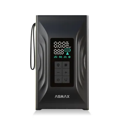Productafbeelding van ASMAX T20 Startaccu met compressor - Startbooster 4000A - Elektrische luchtpomp 150 PSI - Accu 12000mAh - Powerbank met digitaal display