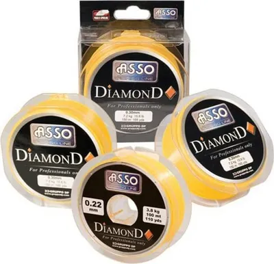 Produktbild von Asso Diamond 300 M Monofile Schnüre Gelb 0.260 mm Gelb 0.260 mm