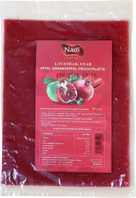 Produktbild von Nadi Lavashak Anar Apfel-Granatapfel-Fruchtplatte 300g