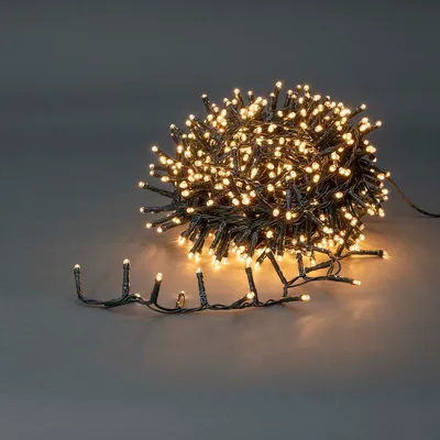Produktbild von Nedis Weihnachtsbeleuchtung - Kompakter cluster - 400 LED's - Warmweiss - 8.00 m - Lichteffekte: 7 - Innen- und Aussenbereich - Netzstromversorgung