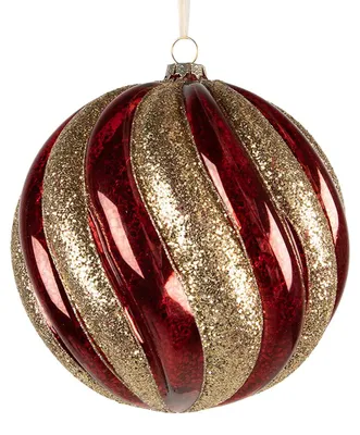 Productafbeelding van Clayre & Eef kerstbal, Ø 20x20 cm, rood glas
