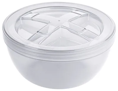 Produktbild von Contacto Mehrweg-Suppenbehälter mit Deckel, weiß, 1120 ml, Ø 8,5 cm, Essensbox, Menübox, Suppenschüssel