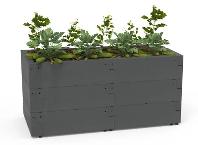 Produktbild von JUWEL Hochbeet Timber 3er-Set (Limited Edition, anthrazit, ca. 360 Liter) 20451