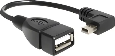Obrázek produktu pro DELOCK USB kabel A -> Mini-B Bu/St 0,16 m 90° OTG sw