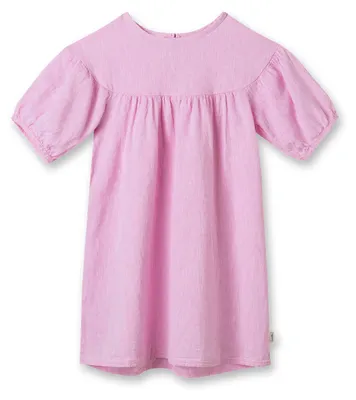 Produktbild von Sanetta Pure Mädchen-Kleid kurzarm rosa aus Leinen 80
