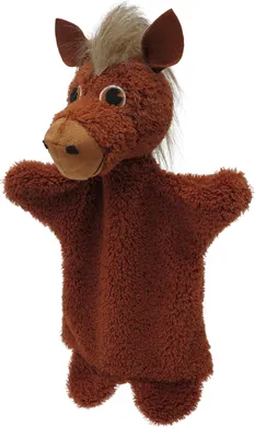 Produktbild von Handpuppe Pferd 30 cm Braun, 24628A