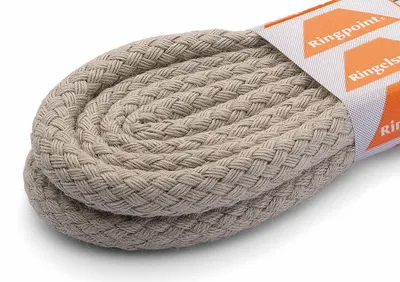 Produktbild von RINGELSPITZ - Kordel Schnürsenkel – Robust und Stilvoll für Jeden Tag - 75 cm, silbergrau