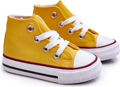 Zdjęcie produktu dla Dziecięce Wysokie Trampki Żółte Filemon 29