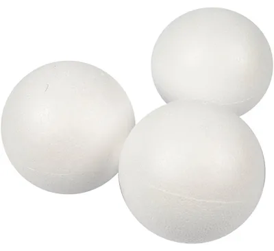 Produktbild von Styropor-Kugeln, D 8 cm, Weiß, 25 Stk/ 1 Pck [HOB-54308]