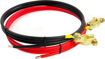 Produktbild von Batterie Verbindungskabel Laderegler 2m 6mm² Polklemmen Farbe: rot/schwarz