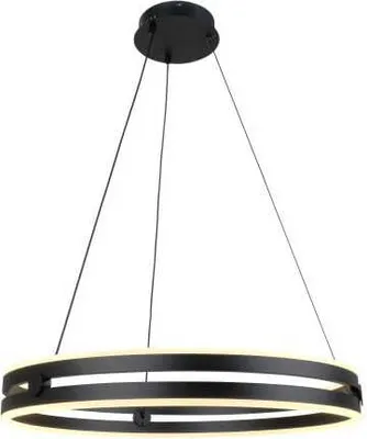 Zdjęcie produktu dla Arena - Nowoczesna Lampa Ring LED Czarny 60 cm